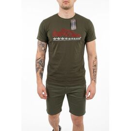 Фотография Футболка мужская 5-5 khaki р.M-2XL "VICTORY" недорого оптом от прямого поставщика