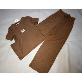 Костюм дитячий на дівчинку 3649 brown р.128-158 "Bright Harmony" недорого оптом від прямого постачальника