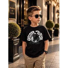Фотография Футболка детская на мальчика 3708 black р.110-128 "Major" недорого оптом от прямого поставщика