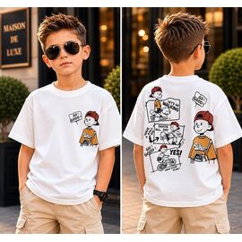 Фотография Футболка детская на мальчика 3725 white р.110-128 "Major" недорого оптом от прямого поставщика