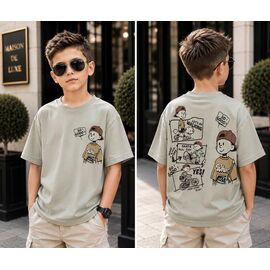 Фотография Футболка детская на мальчика 3725 grey р.110-128 "Major" недорого оптом от прямого поставщика