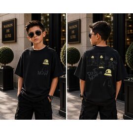 Фотография Футболка детская на мальчика 3713 black р.134-152 "Major" недорого оптом от прямого поставщика