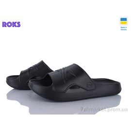 Фотография Шлепки мужские пляжные Лето 140 чорний (8 пар р.41-46) "Roks" недорого оптом от прямого поставщика