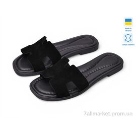 Фотография Шлепки женские облегченные Лето Paradize SL-3104 чорний замш (6 пар р.36-40) "Prime-Opt" недорого оптом от прямого поставщика