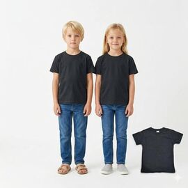 Фотография Футболка детская унисекс 2602 black р.9-12 "MALIBU" недорого оптом от прямого поставщика