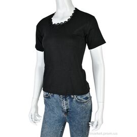 Фотография Футболка женская Лето 8007 black (3 шт. р.сетка 46-48) "Textile" недорого оптом от прямого поставщика