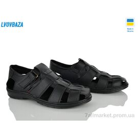 Фотография Туфли мужские стильные Лето Ankor KP3 чорний пр к. (8 пар р.40-45) "Lvovbaza" недорого оптом от прямого поставщика