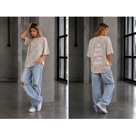 футболка дитяча на дівчинку KR665 beige р.32-42 "Karolina" недорого оптом від прямого постачальника
