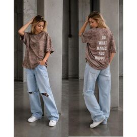 футболка дитяча на дівчинку KR666 brown р.32-42 "Karolina" недорого оптом від прямого постачальника