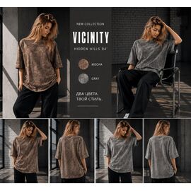 Фотография Футболка детская на девочку KR681 brown р.34-42 "Karolina" недорого оптом от прямого поставщика
