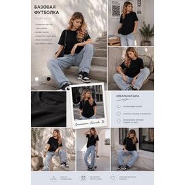 Фотография Футболка детская на девочку KR739 black р.34-42 "Karolina" недорого оптом от прямого поставщика