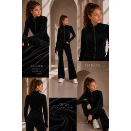 Костюм дитячий спортивний на дівчинку KR793 black р.34-42 "Karolina" недорого оптом від прямого постачальника