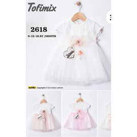 Фотография Платье детское лёгкое на мальчика 2618 pink р.0.9-1.6 "Proschenko" недорого оптом от прямого поставщика