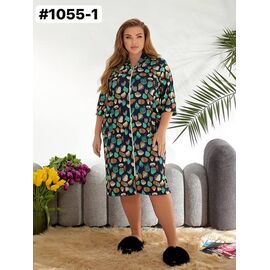 Фотография Халат женский 1055-1 green р.54-64 "ZLATA" недорого оптом от прямого поставщика
