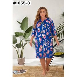 Фотография Халат женский 1055-3 blue р.54-64 "ZLATA" недорого оптом от прямого поставщика