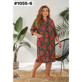 Фотография Халат женский 1055-6 green р.54-64 "ZLATA" недорого оптом от прямого поставщика