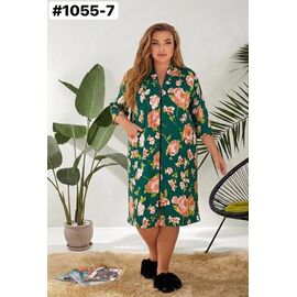 Фотография Халат женский 1055-7 green р.54-64 "ZLATA" недорого оптом от прямого поставщика