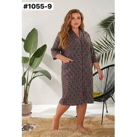 Фотография Халат женский 1055-9 brown р.54-64 "ZLATA" недорого оптом от прямого поставщика
