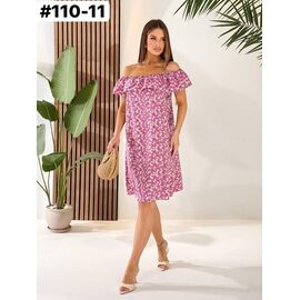 Фотография Платье летнее женское 110-11 pink р.44-54 "ZLATA" недорого оптом от прямого поставщика
