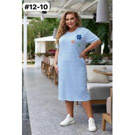 Фотография Платье летнее женское 12-10 l.blue р.46-56 "ZLATA" недорого оптом от прямого поставщика