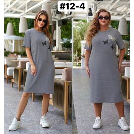 Фотография Платье летнее женское 12-4 black р.46-56 "ZLATA" недорого оптом от прямого поставщика