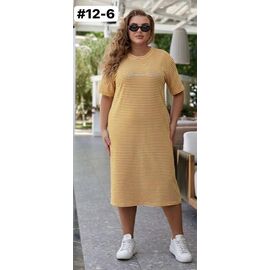 Фотография Платье летнее женское 12-6 yellow р.46-56 "ZLATA" недорого оптом от прямого поставщика