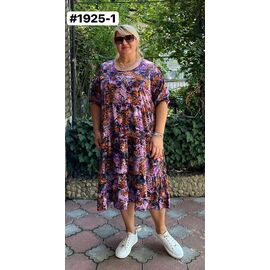 Фотография Платье летнее женское 1925-1 lilac р.52-56 "ZLATA" недорого оптом от прямого поставщика