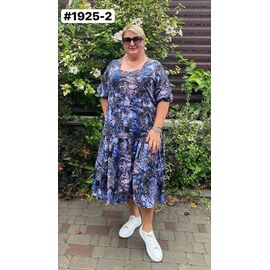 Фотография Платье летнее женское 1925-2 blue р.52-56 "ZLATA" недорого оптом от прямого поставщика
