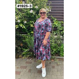 Фотография Платье летнее женское 1925-3 grey р.52-56 "ZLATA" недорого оптом от прямого поставщика