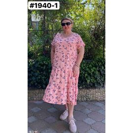 Фотография Платье летнее женское 1940-1 pink р.50-56 "ZLATA" недорого оптом от прямого поставщика
