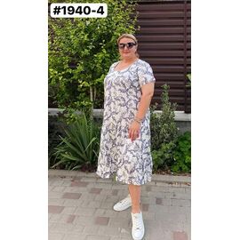 Фотография Платье летнее женское 1940-4 grey р.50-56 "ZLATA" недорого оптом от прямого поставщика