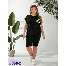 Фотография Костюм женский 360-2 black р.50-60 "ZLATA" недорого оптом от прямого поставщика