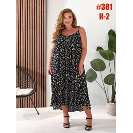 Фотография Сарафан женский 381-2 black р.48-58 "ZLATA" недорого оптом от прямого поставщика