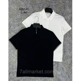 Фотография Футболка-поло мужская молодёжная р-ры L-4XL(2цв) "PROSTOMEN" недорого оптом от прямого поставщика