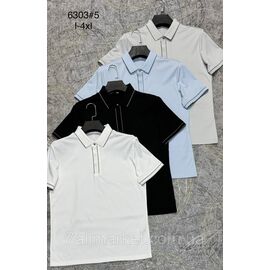 Фотография Футболка-поло мужская молодёжная р-ры L-4XL(4цв) "PROSTOMEN" недорого оптом от прямого поставщика