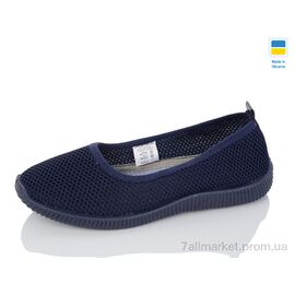 Фотография Слипоны женские тканевые Лето 2340 т.синій (8 пар р.36-41) "Inblue" недорого оптом от прямого поставщика