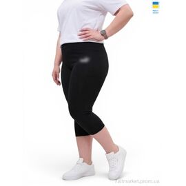 Капрі жіночі Літо 5073PU чорний (4 шт. р.сітка2XL-5XL) "Sport style" недорого оптом від прямого постачальника