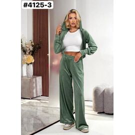 Фотография Костюм спортивный женский тёплый 4125-3 green р.42-48 "ZLATA" недорого оптом от прямого поставщика