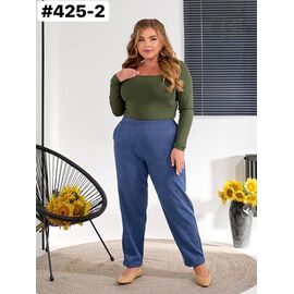 Фотография Штаны женские 425-2 blue р.50-60 "ZLATA" недорого оптом от прямого поставщика