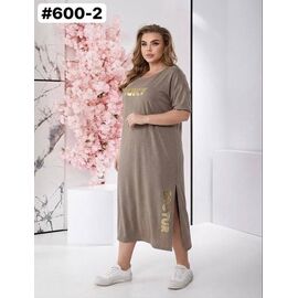 Фотография Платье летнее женское 600-2 beige р.50-60 "ZLATA" недорого оптом от прямого поставщика