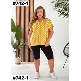 Фотография Костюм женский 742-1 yellow р.52-56 "ZLATA" недорого оптом от прямого поставщика