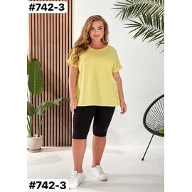 Фотография Костюм женский 742-3 yellow р.52-56 "ZLATA" недорого оптом от прямого поставщика
