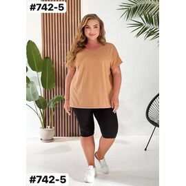 Фотография Костюм женский 742-5 beige р.52-56 "ZLATA" недорого оптом от прямого поставщика