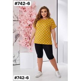 Фотография Костюм женский 742-6 yellow р.52-56 "ZLATA" недорого оптом от прямого поставщика