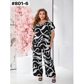 Фотография Костюм женский 801-6 black р.50-60 "ZLATA" недорого оптом от прямого поставщика