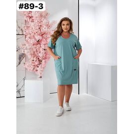 Фотография Платье летнее женское 89-3 l.blue р.50-60 "ZLATA" недорого оптом от прямого поставщика