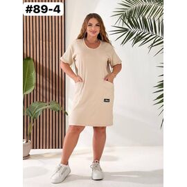 Фотография Платье летнее женское 89-4 l.beige р.50-60 "ZLATA" недорого оптом от прямого поставщика