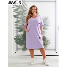 Фотография Платье летнее женское 89-5 lilac р.50-60 "ZLATA" недорого оптом от прямого поставщика