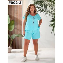 Фотография Костюм женский 902-3 l.blue р.48-58 "ZLATA" недорого оптом от прямого поставщика