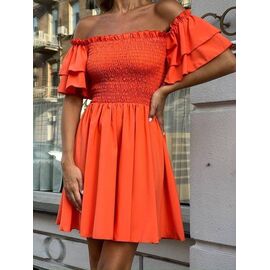 Фотография Платье летнее женское 1512 orange р.42-48 "BONJOUR" недорого оптом от прямого поставщика